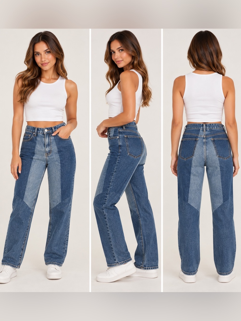 Princess Polly Women’s Jeans sz 2 Hi Waist Straight Denim #F392